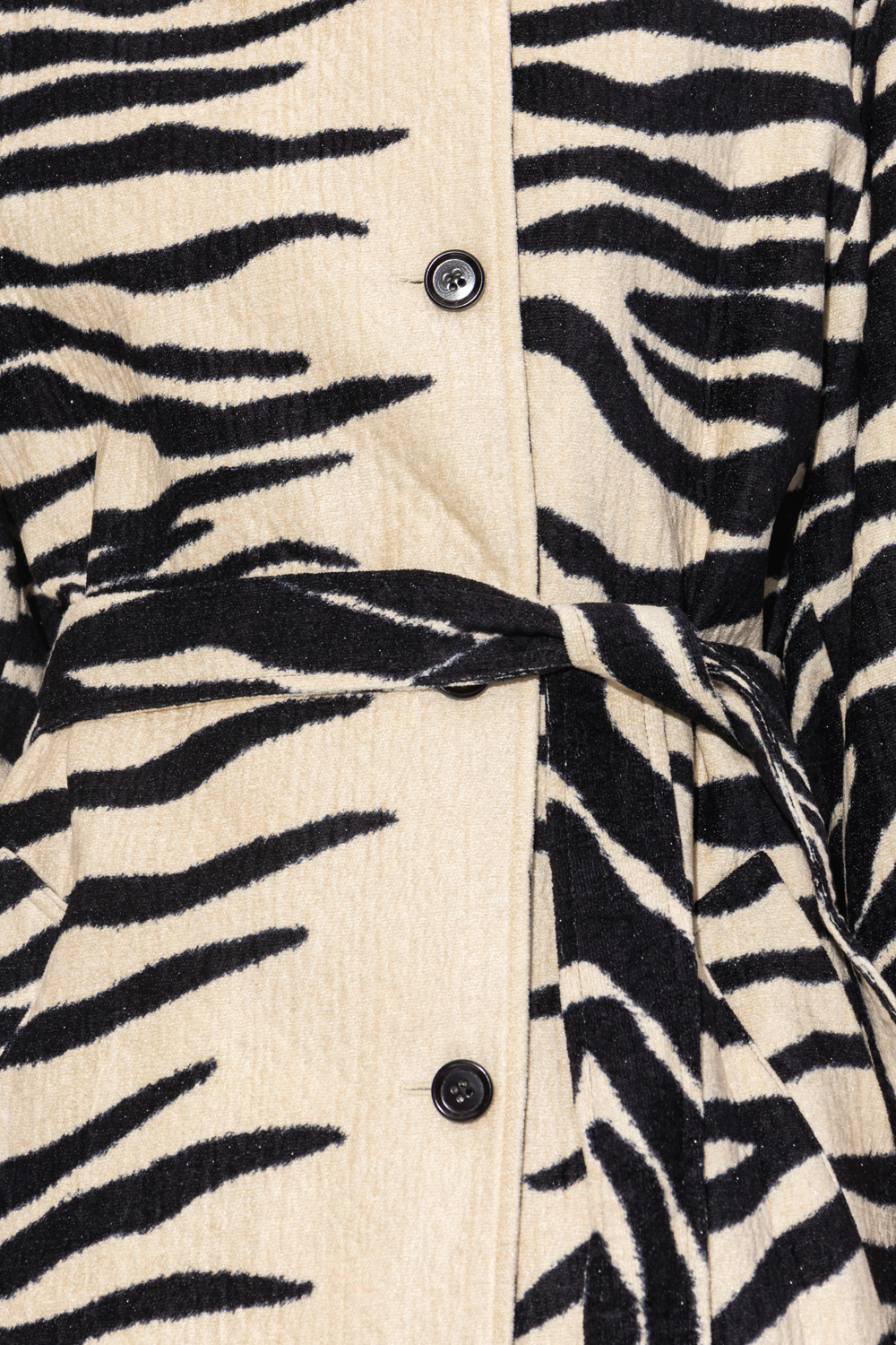 Dries Van Noten★レザーサンダル カーフ コットンレース ロゴ Coat with animal motif Dries Van Noten